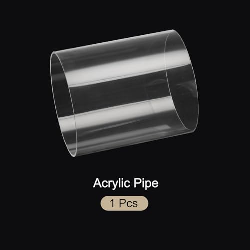 6" Clear Plastic Rigid Pipe 125mm ID x 130mm OD (5" ID x 5 1/8" OD) Acrylic Round Tubing, [for Plumbing, Hydraulics, Aquarium] - size: 5" x 5 1/8"