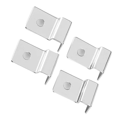 Pssopp Aquarium Glass Cover Clamp/Holder, Aquarium Hoods Stainless Steel Easy Installation Lid Support Holders for Rimless Fish Tank Cover Glass Clamp/Holder, High Strength