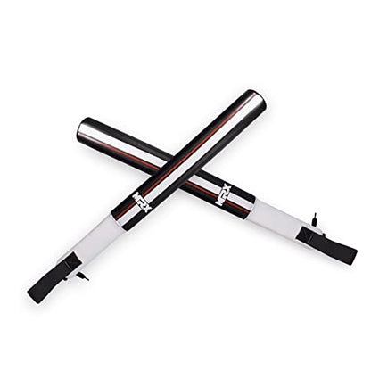 MRX MMA Boxing Training Striking Sticks Padded Pair Boxing Focus Precision Sticks Punch Speed Training Hand Target Ideal for Martial Arts, Muay Thai - color: Black White