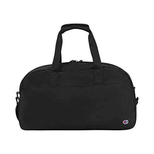 Champion Logo Duffel Bag - color: Black/Scarlet, size: One Size