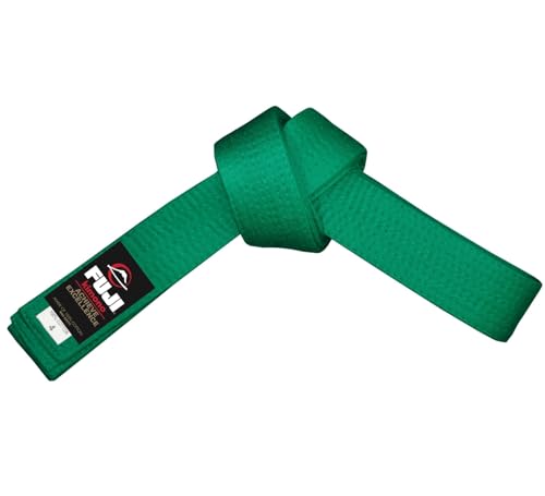 FUJI Sports Judo Belt for Kids and Adults, Training and Competition Judo Uniform Belt - color: Green, size: 1