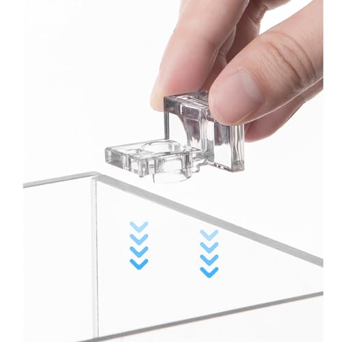 10pcs Aquarium Lid Support Bracket Fish Cover Holder Stand Fishtanks Cover Support Clamp Clips, Suitable for 5mm