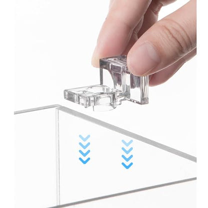 10pcs Aquarium Lid Support Bracket Fish Cover Holder Stand Fishtanks Cover Support Clamp Clips, Suitable for 5mm