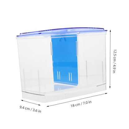 Happyyami Fish Isolation Box for Breeding Tropical Fish Transparent Design with Adequate Airflow Durable Nursery and Guppy Multipurpose Aquarium Divider