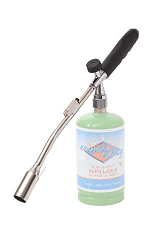 Flame King Propane Gas Blow Torch 20,000 BTU w/Self Igniter, Fire and Charcoal Starter, Weed Burner and more