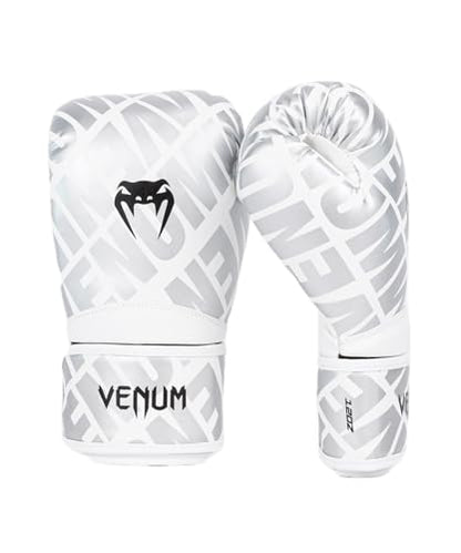 Venum Contender 1.5 Boxing Gloves - color: White/Silver, size: 14-Ounce