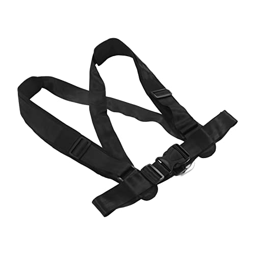 Sled Pulling Strap with Padded Shoulder Harness, Heavy Duty Nylon Resistance Training Equipment for Tire Drag, Strength and Speed Workouts for Football Runners