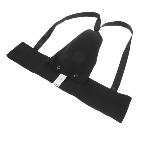 Portable Groin Protector for Competitive Sports, Breathable Black Latex