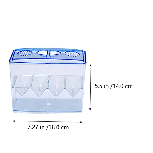 3 Pcs Small Fish Breeding Box - Freestanding Self-Floating Isolation Hatchery for Guppy and Fry in Aquarium