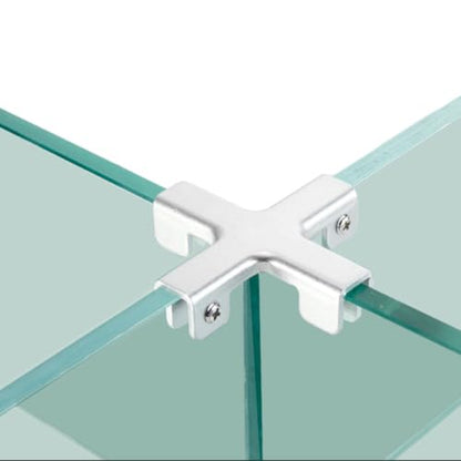Aluminum Alloy Tile Clamp Fixed Clamp - Aluminum Alloy Fixing Clip Kit with Screw and Silicone Elastic Pad, for Assembly and Reinforcement of Showcases, Fish Tanks, Aquariums and More of Thick 7mm - color: 7mm