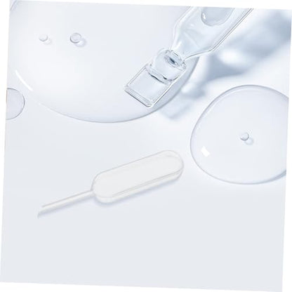Ipetboom 100pcs Precision Plastic Pipettes Droppers Sample Transfer Pipettes Lab Liquid Measuring Droppers Storage Containers