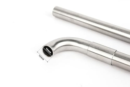 304 Stainless Steel Lily Pipes with Clamps for Rimless Glass Aquarium, Inflow and Outflow Set (Pipe Diameter 12mm)… - size: ID/OD=10/12mm