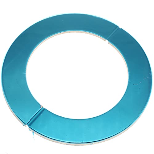 FDXGYH 2 Pcs ID 4.0" Stainless Steel Wall Split Flange Self-Adhesive Tape Round Escutcheon Plate Cover for Water Pipe Faucet Decoration Accessories - color: 5.90"x4.0"x0.20"