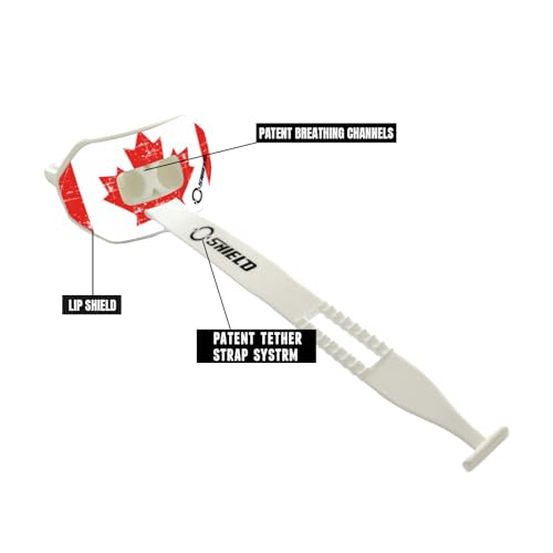 O Shield Vortex Graphic Football Mouth Guard, Canada Flag - color: Canada Flag