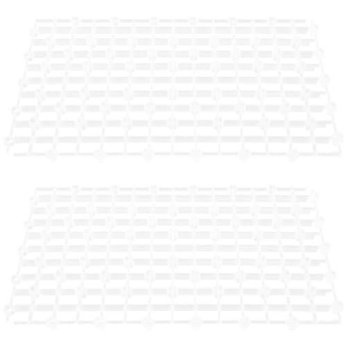 ibasenice 2pcs Aquarium Filter Plates Plastic Tank Dividers Wear-Resistant Gravel Boards for Undergravel Filters Fish Tank Bottom Separation White