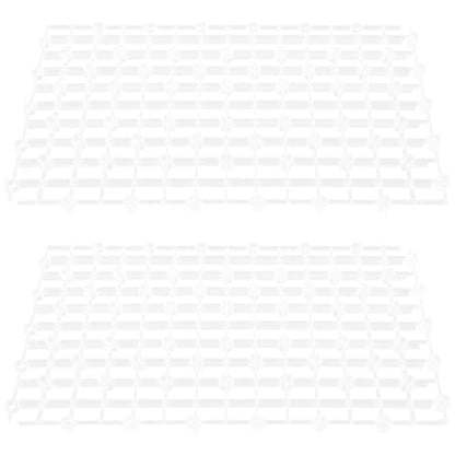 ibasenice 2pcs Aquarium Filter Plates Plastic Tank Dividers Wear-Resistant Gravel Boards for Undergravel Filters Fish Tank Bottom Separation White