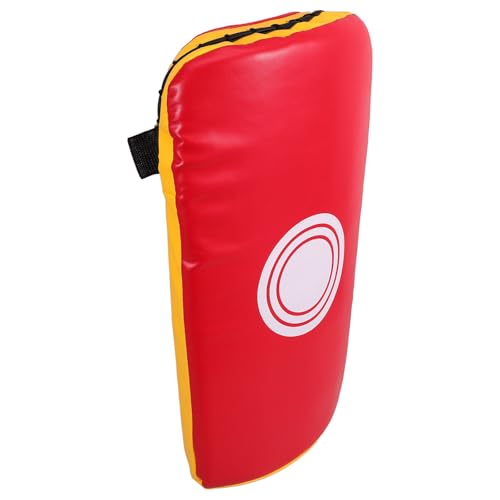 Red PU Martial Arts Strike Shield Kick Pad for Sports Training