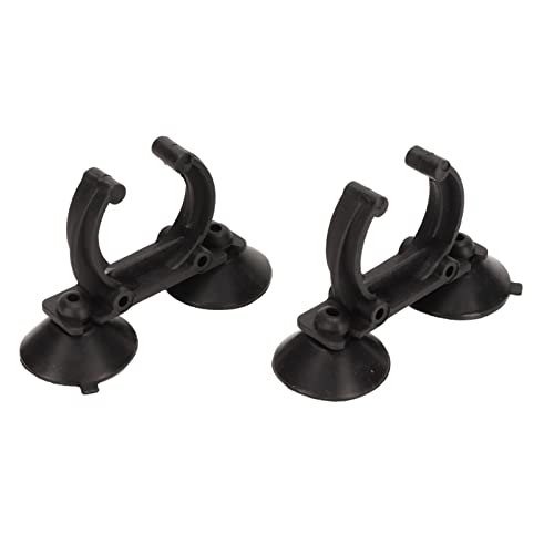Aquarium Heater Suction Cup Clips, 2 Pieces 3.2cm Plastic Silicone, Strong Suction for Accurate Fixing in Fish Tanks