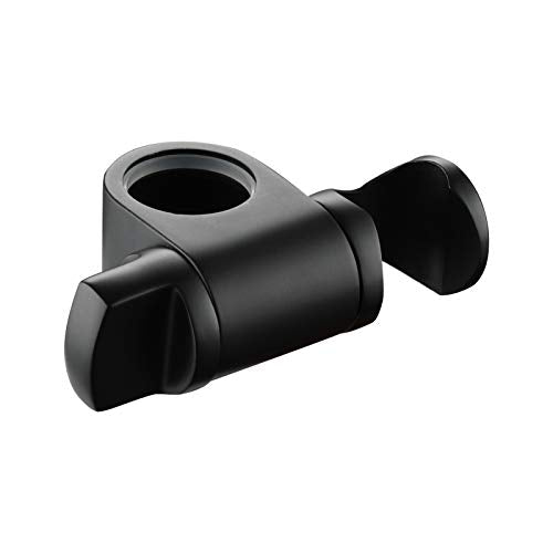 Hand Held Shower Head Holder Stainless Steel Height/Angle Adjustable 25 mm Shower Slide Bar Bracket Holder Black, ST35B - color: Black
