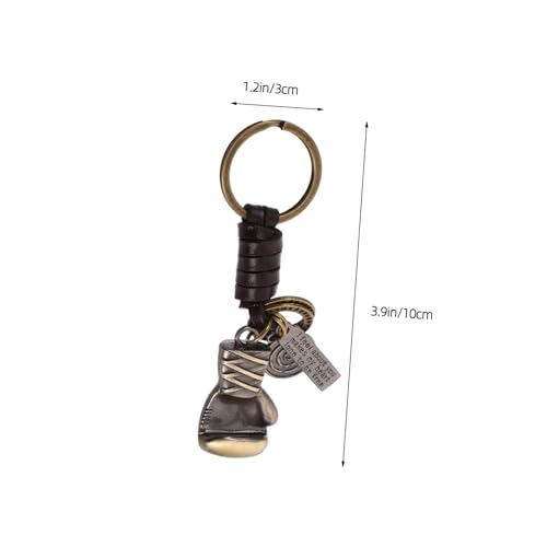 Happyyami Stylish Boxing Glove Keychain Pendant Durable and Metal Keyring Ornament Women Accessory for Car Keys and Handbags Unique