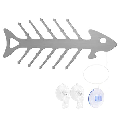 Fish Tank Cucumber Holder for Pleco, Aquarium Vegetable Clip Suction Cup, Stainless Steel Aquarium Vegetable Feeding Tools for Shrimp Loach Pleco Food Feeder in Fresh and Salt Water