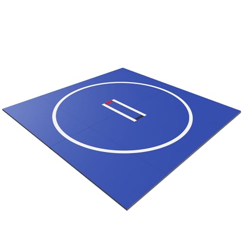 3M X 3M Jiu Jitsu Wrestle Mats Wear Resist Gymnastics Training Mat Anti-Slip Multi-Functional Training Blankets for Grappling Martial Art Boxing Judo