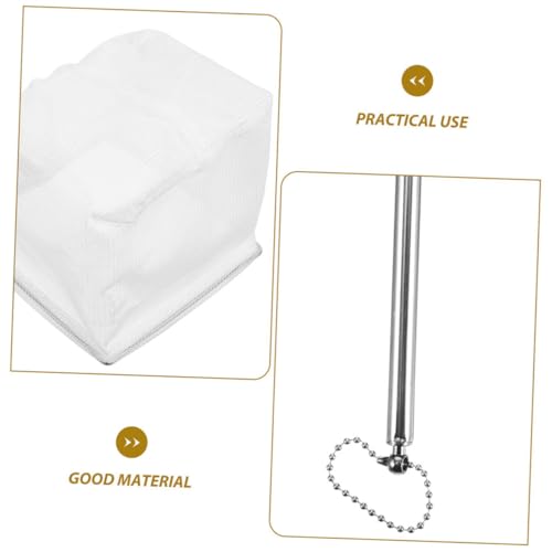 WOONEKY 3pcs Adjustable Stainless Steel Fishing Nets with Extendable Handles, Fine and Coarse Mesh Landing Nets for Kayak, Pier, Aquarium, and Shrimping Use