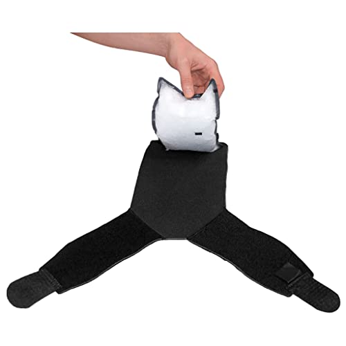 Universal Ankle Compression Wrap – Hot and Cold Therapy System Ankle Support with Direct Stick Packs & Dual Compression Straps – Breathable & Hypoallergenic Design - style: Ankle