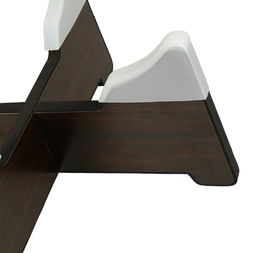 Adjustable Wooden Tongue Drum Stand Foldable Design and Silicone Anti-Slip Pad, Handpan Holder for Steel Drum Display and Performance,