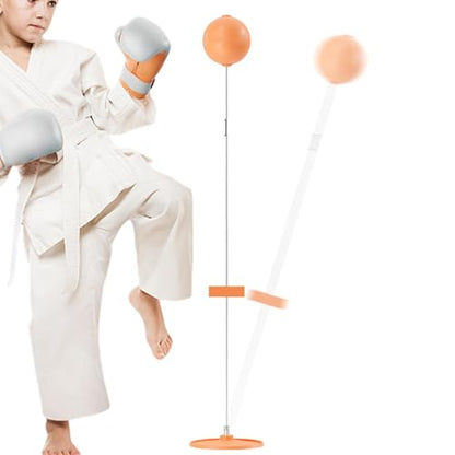 Boxing Reflex Ball Punching Bag Stand Reflex Trainer Hand-Eye Coordination | Standalone for Kids Adults Teens Home Gym Boxing Training Speed Cardio Fitness Workout Dexterity Exercise Equipment - size: 135cm