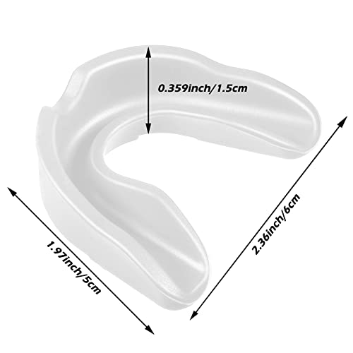 Frienda Adult Mouth Guards for Sports with Case - color: Clear White