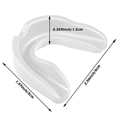 Frienda Adult Mouth Guards for Sports with Case - color: Clear White