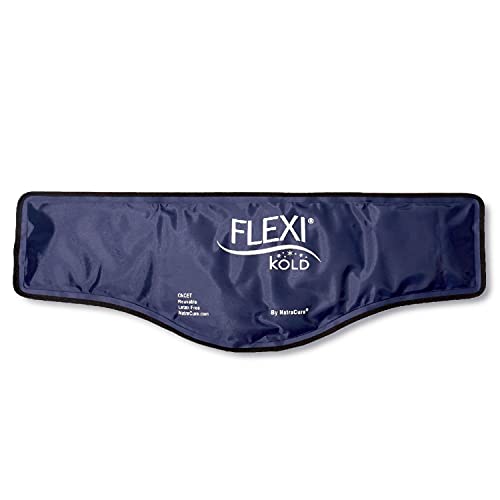 FlexiKold Gel Neck Ice Pack (23" X 8" X 5") - Reusable Cold Pack Compress (Therapy for Pain, Injuries of Neck, Lower Back, Shoulder, wrap Around Knee, Foot, Thigh, Elbow) - A6301-COLD - style: Neck