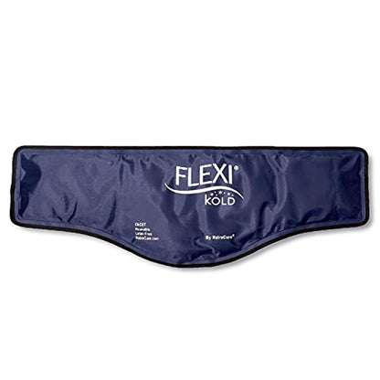 FlexiKold Gel Neck Ice Pack (23" X 8" X 5") - Reusable Cold Pack Compress (Therapy for Pain, Injuries of Neck, Lower Back, Shoulder, wrap Around Knee, Foot, Thigh, Elbow) - A6301-COLD - style: Neck