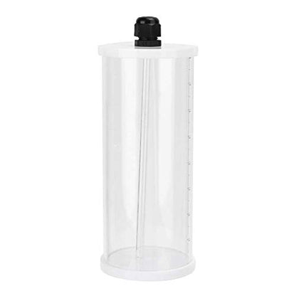 Aquarium 0.8L Acrylic Titration Pump Additives Liquid Storage Container Accessory with Scale for Fish Tank Water Treatment and Chemical Dosing Transparent Durable Lightweight