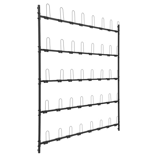 Boxing Glove Storage Rack, 5 Tiers Wall-Mounted Boxing Glove Holder with Hooks, Boxing Glove Organizer for Gym, Home, Boxing Training Room, Holds 20 Pairs