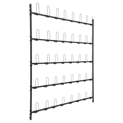Boxing Glove Storage Rack, 5 Tiers Wall-Mounted Boxing Glove Holder with Hooks, Boxing Glove Organizer for Gym, Home, Boxing Training Room, Holds 20 Pairs