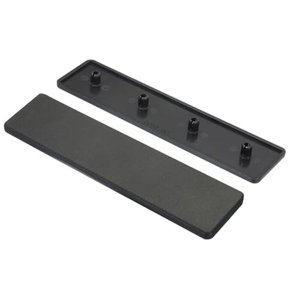 MECCANIXITY 10Pcs Standard Plastic Rectangle Aluminum Extrusion End Cap Black 160x40mm for Trolley, Fish Tank Rack, Storage Rack