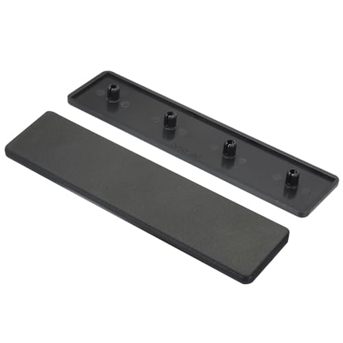 MECCANIXITY 10Pcs Standard Plastic Rectangle Aluminum Extrusion End Cap Black 160x40mm for Trolley, Fish Tank Rack, Storage Rack