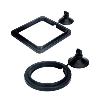 2pcs Fish Tanks Feeding Rings Small Fishes Feeders Rings Circles Buoyance Fish Feeders for Easy Installation and