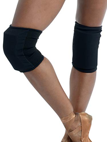 Danz N Motion Cheerleading and Dance Knee Pads - Shock Absorbing Knee Protection - color: Black, size: Small