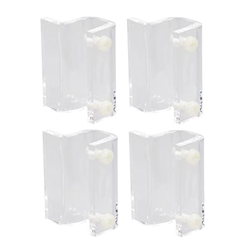 POPETPOP 4Pcs Fish Tank Bracket Acrylic Support Holders for Covers for Aquariums Turtle Tanks and Heat Preservation