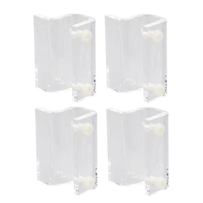 POPETPOP 4Pcs Fish Tank Bracket Acrylic Support Holders for Covers for Aquariums Turtle Tanks and Heat Preservation