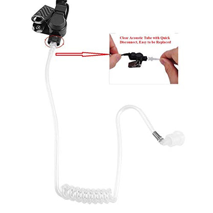 Replacement Acoustic Tube Compatible with Motorola Kenwood Two Way Radio Earpiece or Surveillance Kit Headset (2 Packs) - color: (2 Packs)