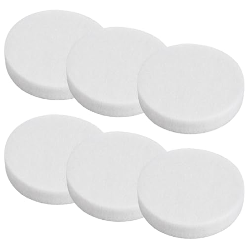 Fine Filter Water Polishing Pads Compatible with Fluval FX4 FX5 FX6, Aquarium Filter Media Replacement, High Density, Snug Fit No Bypass, 6 Pack