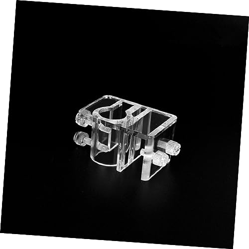 Levemolo Water Tube Clamp for Aquarium 4pcs Acrylic Aquarium Water Clip Fish Tank Holder Clamp Stainless Steel Pipe Fixing