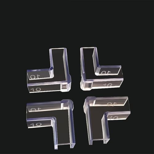 Aquarium Corner Protectors,Transparents Aquariums Corner Protectors for Impacts Resistance Leak and Stability in Homes or Fish Tanks