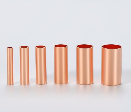250pcs Wire Terminal connectors 7Size Electrical Butt Connector Copper Tube Connector Kits with Heat Shrink Tubing Wire Ferrules Kits