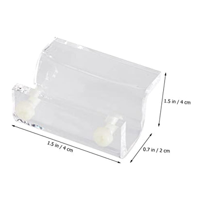 POPETPOP 4Pcs Fish Tank Bracket Acrylic Support Holders for Covers for Aquariums Turtle Tanks and Heat Preservation