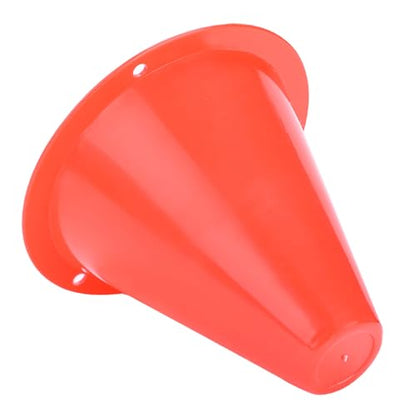 10pcs Football Cones Soccer Training Discs Football Marker Poles Flat Square Bottom Stackable for Soccer Training - color: Red
